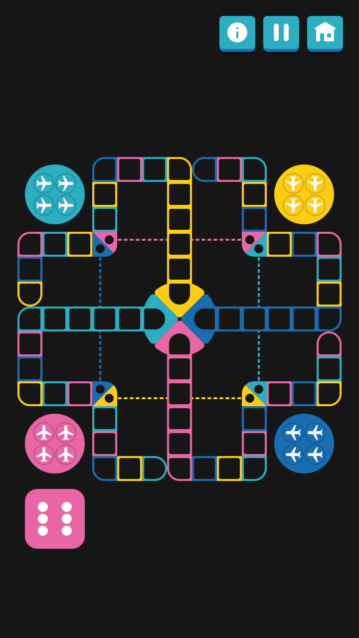 经典飞行棋，经典布局