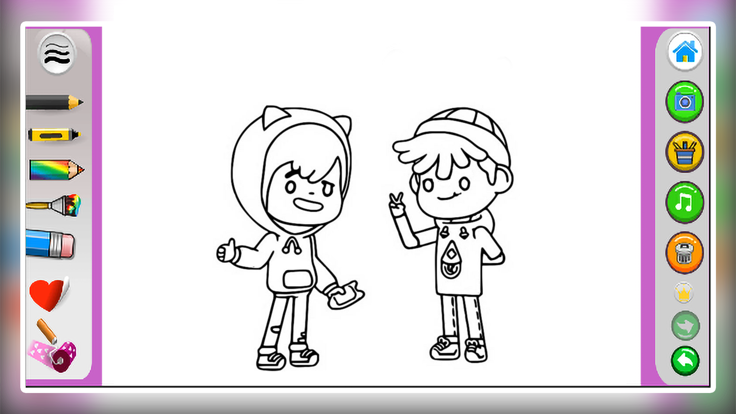 Toca Coloring Book.游戏截图