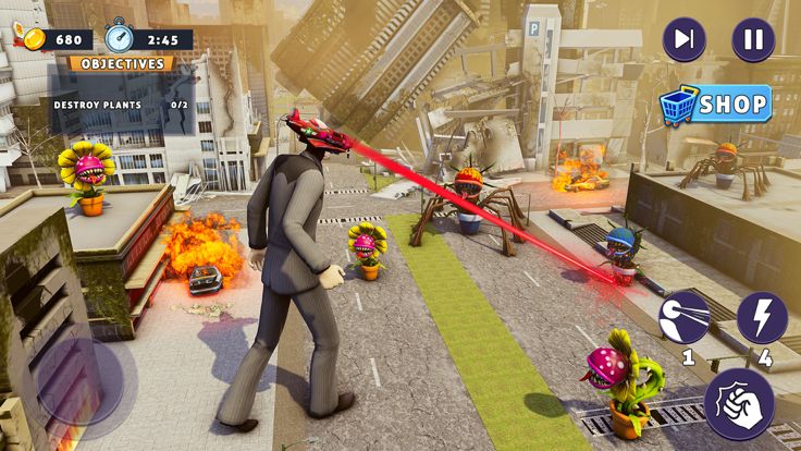 Toilet Monsters Vs Plants Hero游戏截图