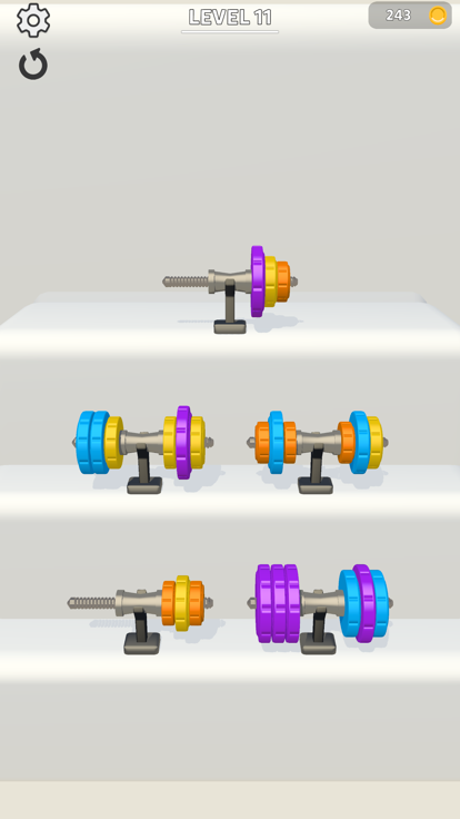 Barbell Sort游戏截图