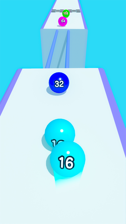 Rolling Ball Numbers Merge游戏截图