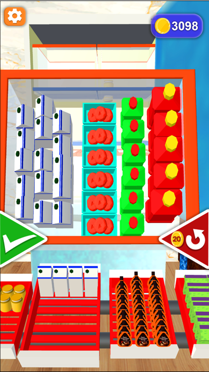 Fridge and shelves organizer游戏截图