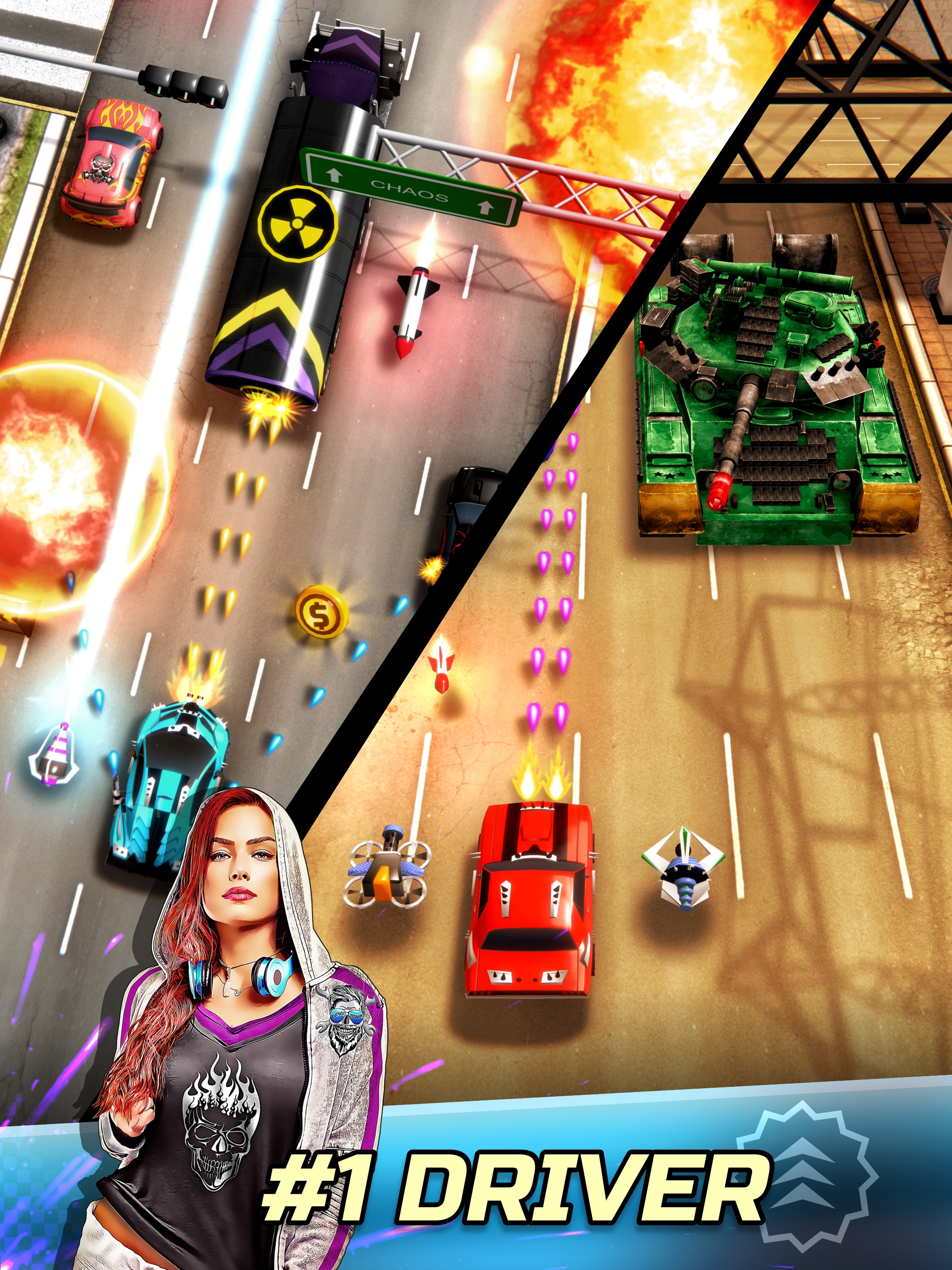 Chaos Road: Combat Racing游戏截图