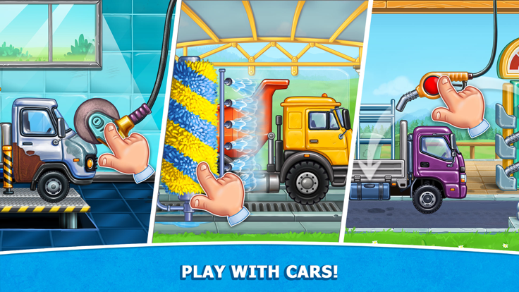 Car truck a tractor wash games游戏截图