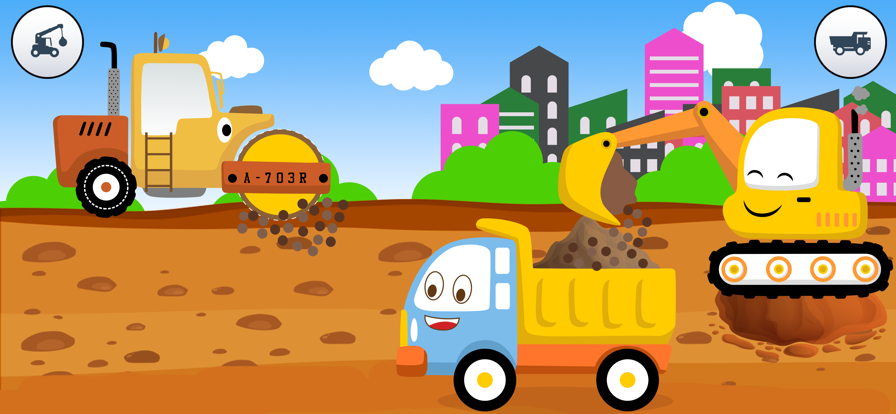 Funny Construction Trucks Game游戏截图