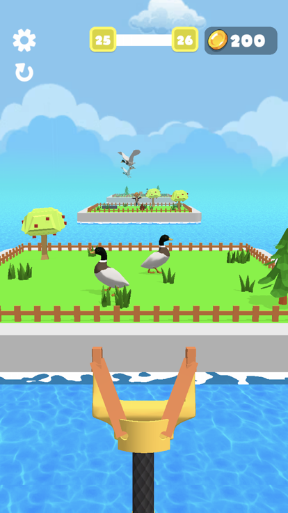 Slingshot 3D - Bird Hunt游戏截图
