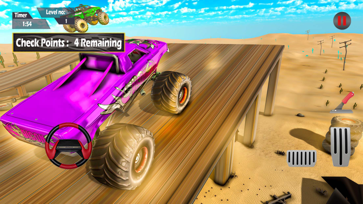 Monster Truck Stunts Game游戏截图