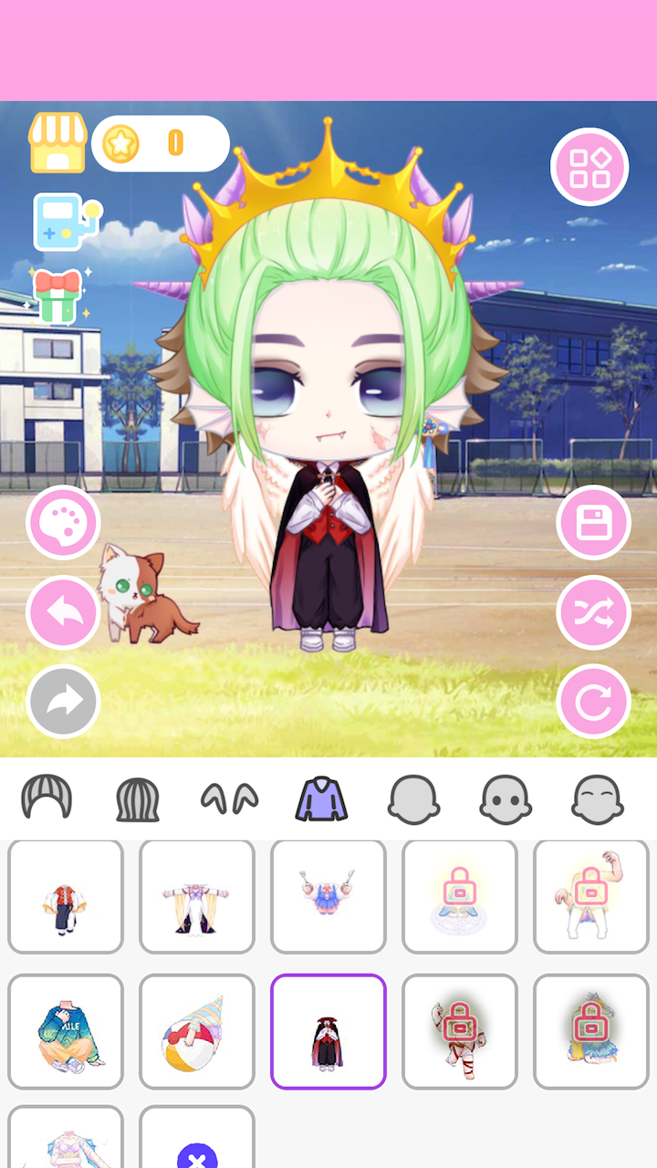 动漫装扮女孩平台游戏截图