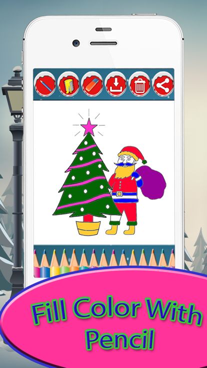 Christmas Drawing Pad - holiday activities for kid游戏截图