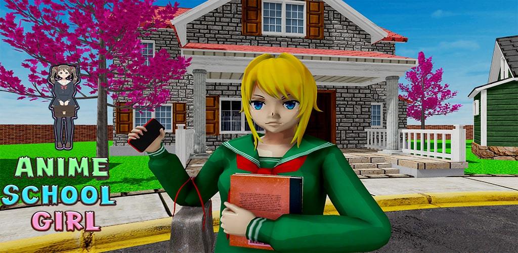 Anime School Girl: Yadenre School Life Simulation