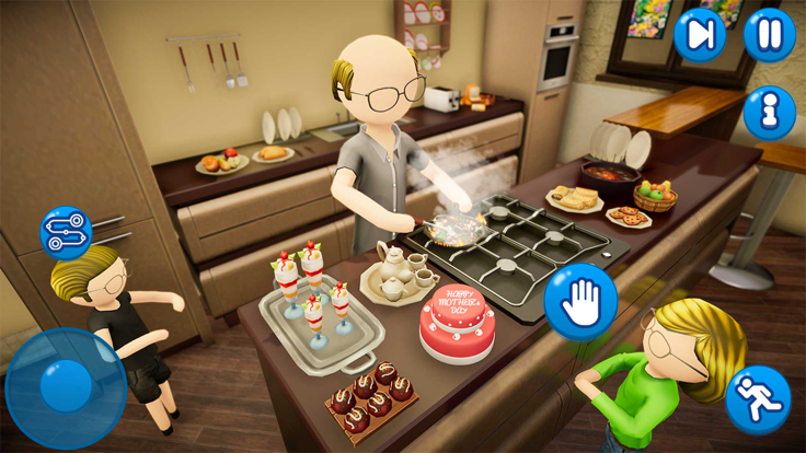 火柴人爸爸梦想的家庭生活游戏截图