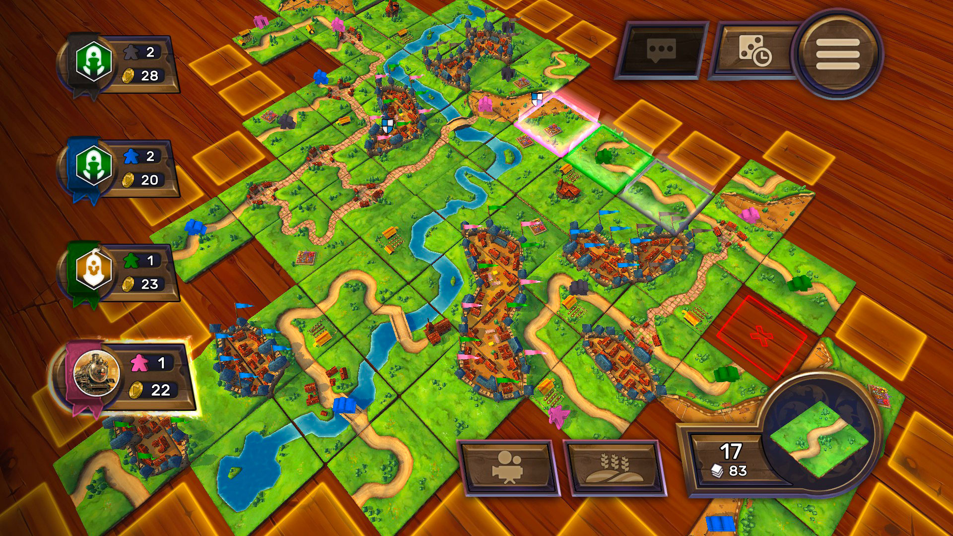 Carcassonne - Tiles & Tactics游戏截图