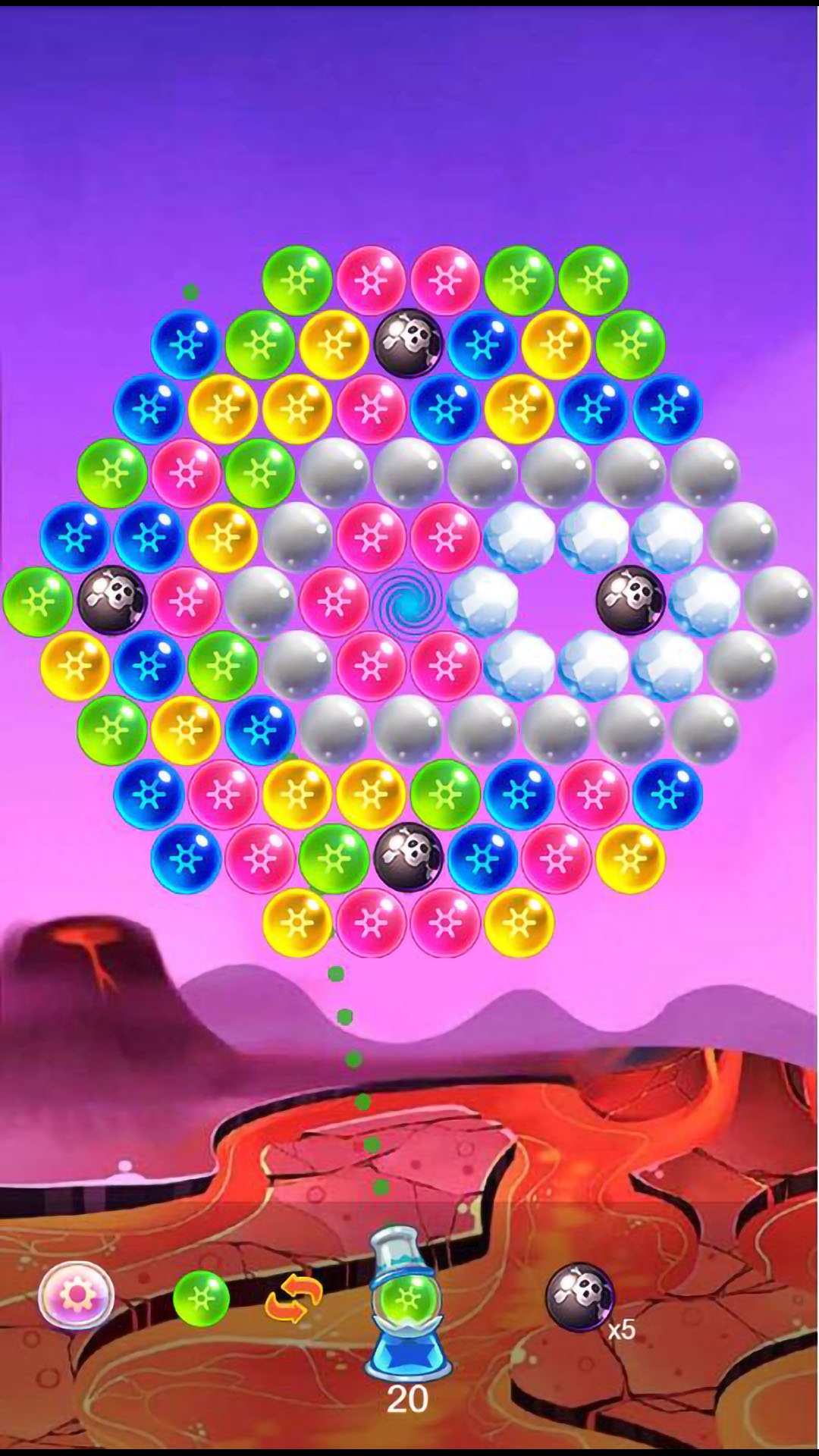 弹球泡泡龙游戏截图