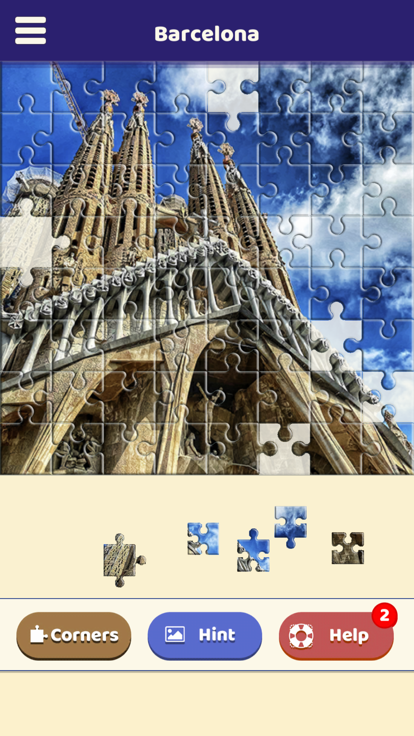 Barcelona Sightseeing Puzzle游戏截图
