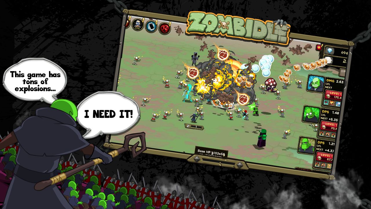 Screenshot of Zombidle