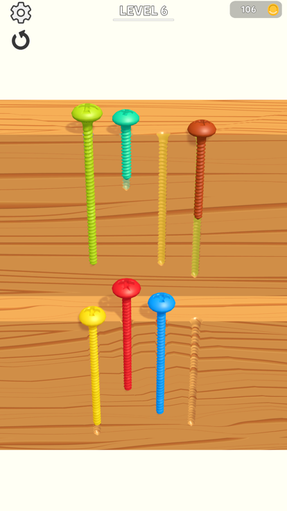Color Screw Sort游戏截图