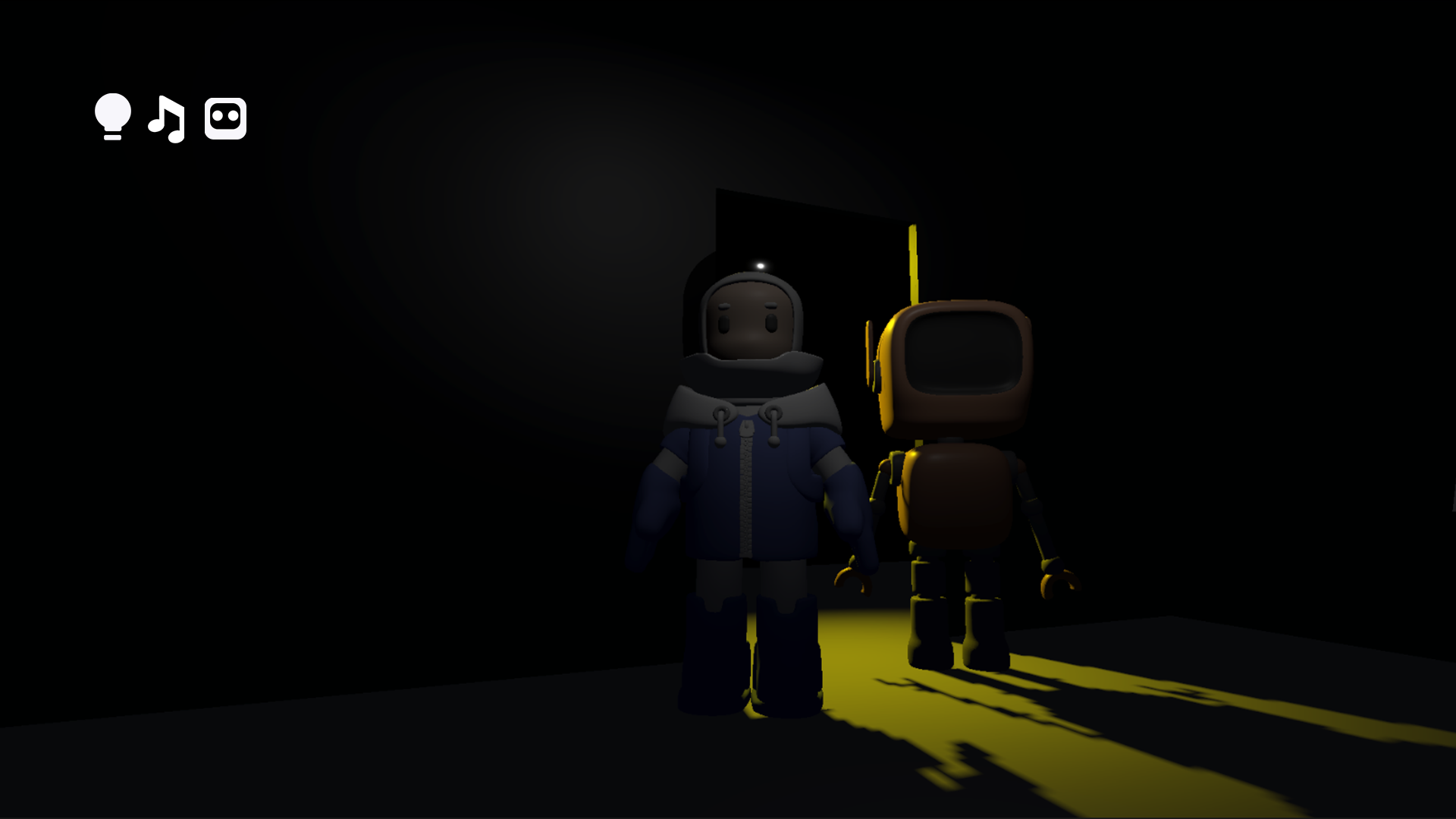 光、音乐和机器人游戏截图