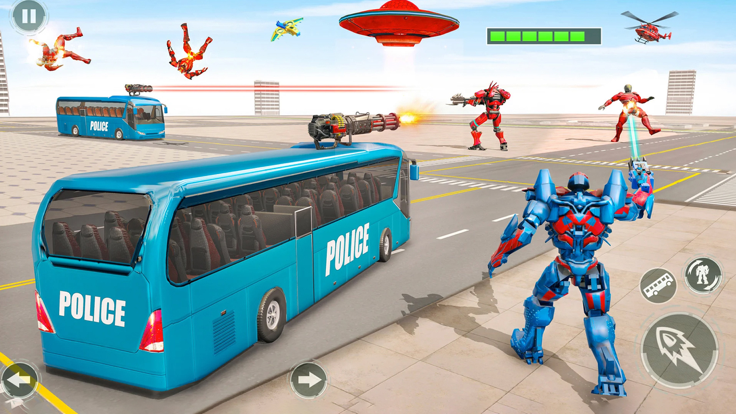 警察机器人改造战争3D游戏截图