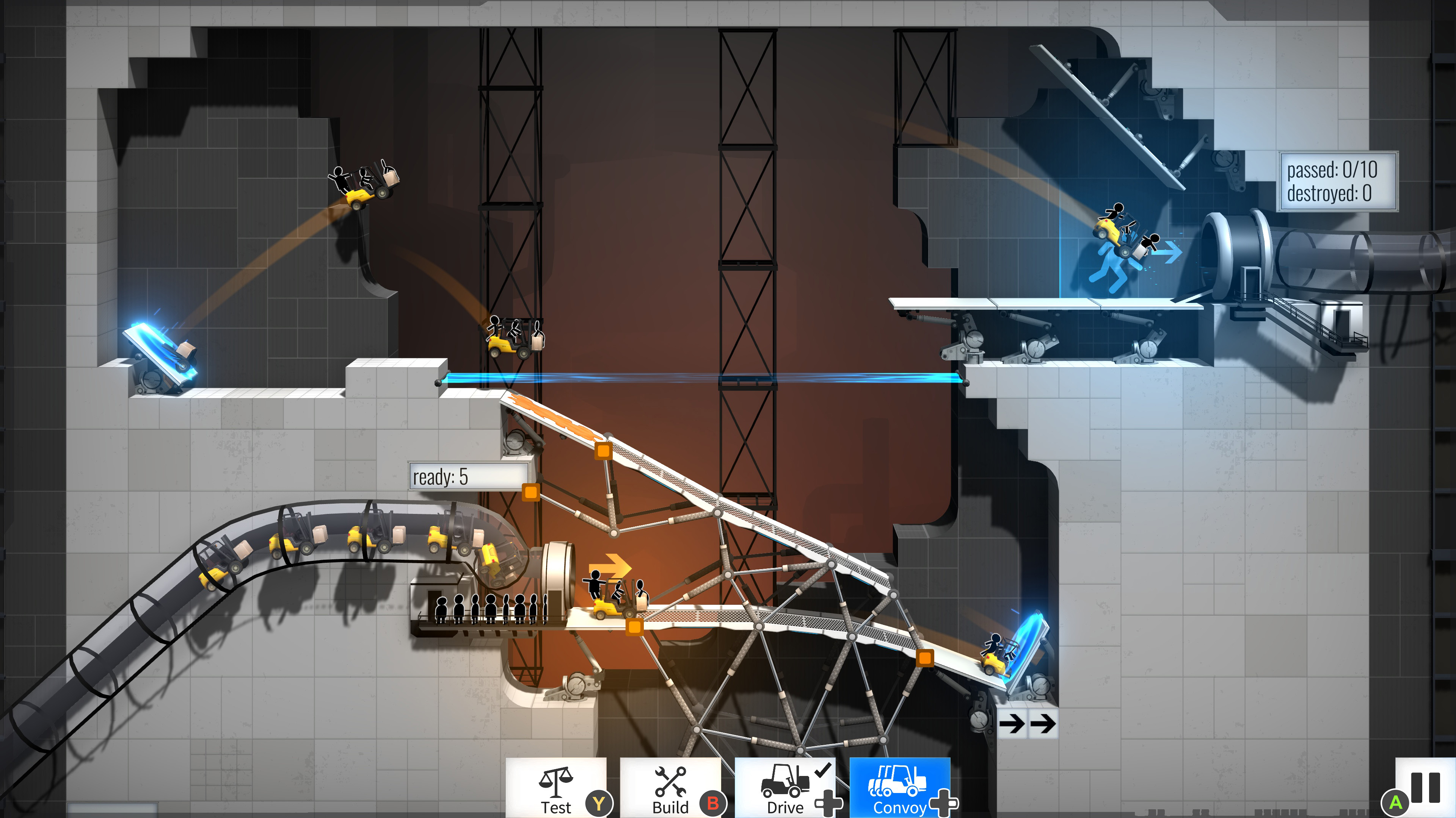 桥梁工程师：传送门（Bridge Constructor: Portal）截图
