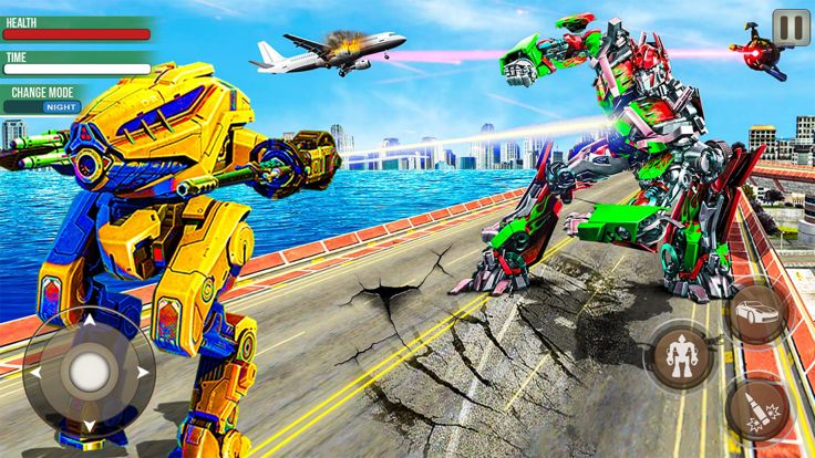 机器人汽车格斗游戏 - 真正的机器人汽车游戏游戏截图