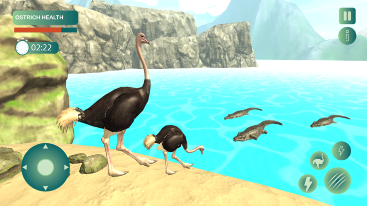 Flapless Flight Ostrich Game游戏截图