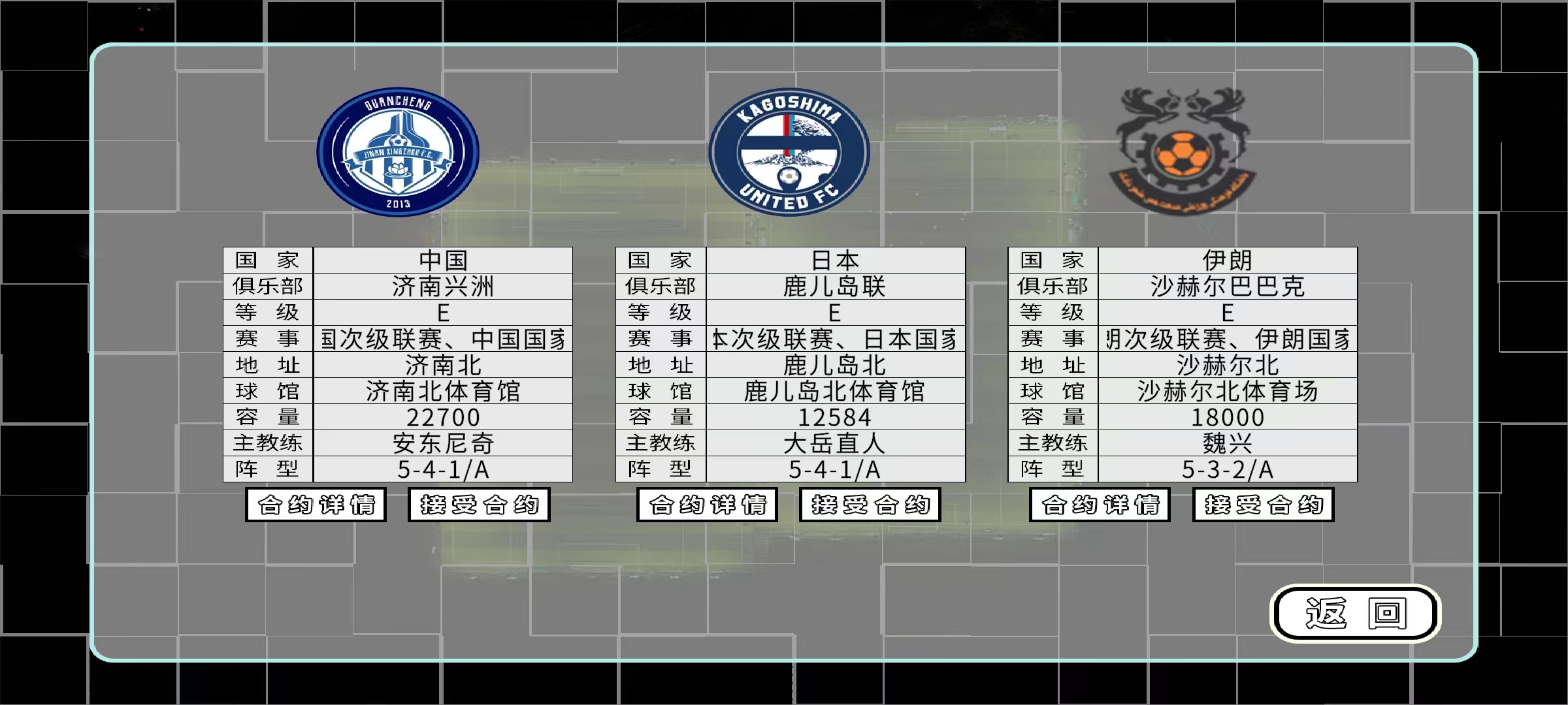 职业足球生涯游戏截图