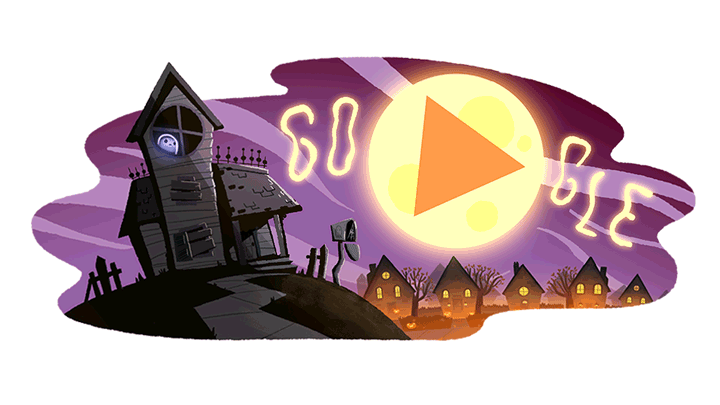 谷歌今年的万圣节doodle来了！一款多人对战小游戏