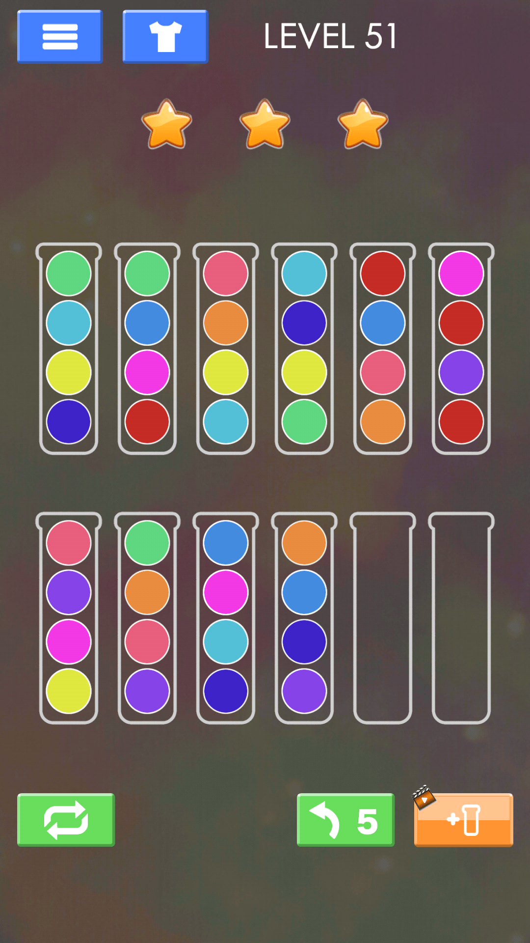 Sort Color Ball Puzzle游戏截图