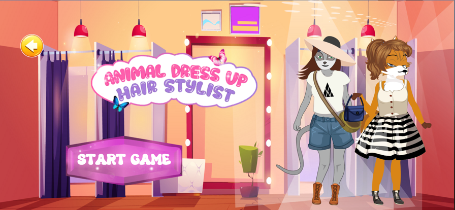 Animal Dress Up & Hair Stylist游戏截图