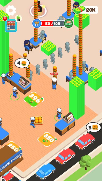 Burger Shop: Tycoon Idle游戏截图