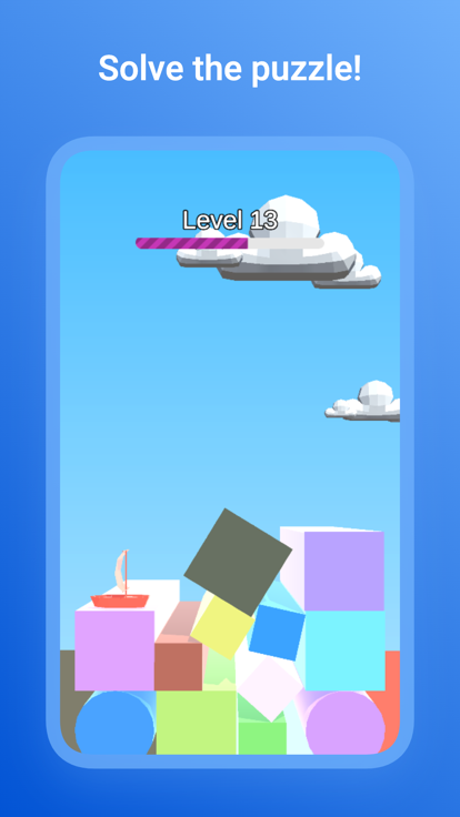 Color Sail 3D Dot Puzzle Game游戏截图