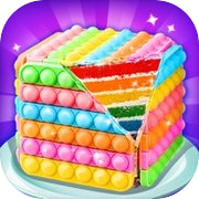 Pop It Rainbow Cake