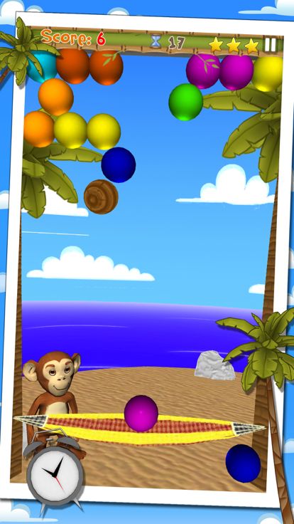 小猴射泡泡游戏截图