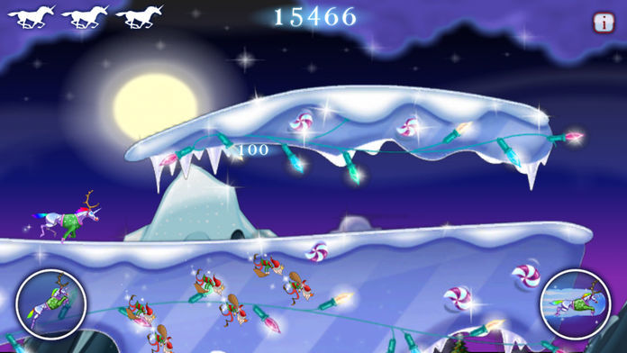 Robot Unicorn Attack Christmas Edition游戏截图
