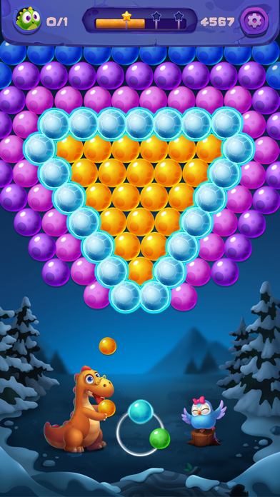 恐龙泡泡射手蛋射击游戏截图