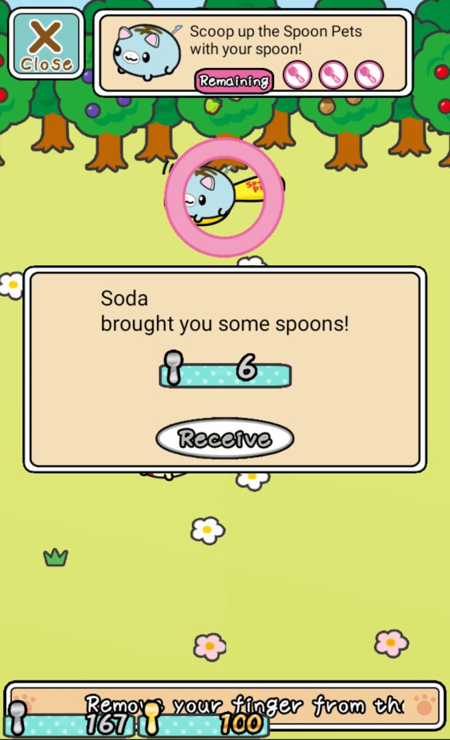 Screenshot of Spoon Pet Collector