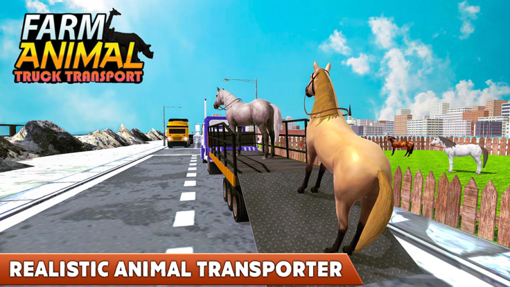 農場動物卡車運輸車游戏截图