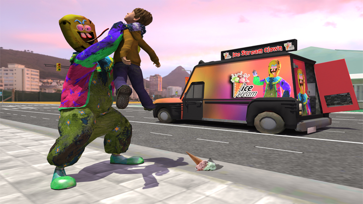 Crazy Ice Scream Clown Game 3D游戏截图