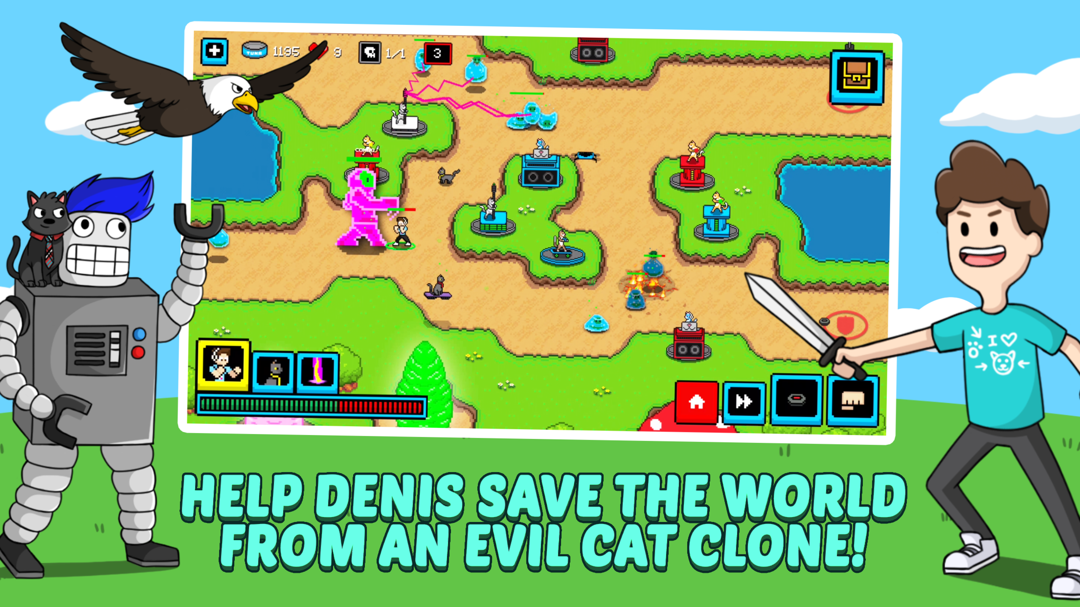 Cats Cosplay Epic Tower Defense Fighting Game Android Download Taptap - roblox castle defense sniper code