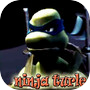 Ninja Turtle fighting Shreddericon