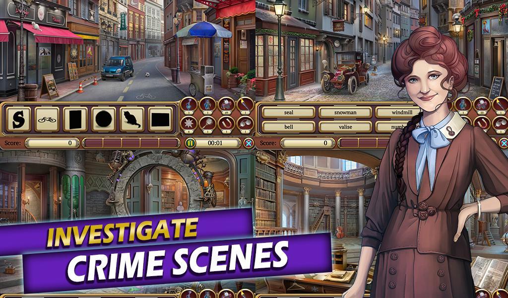 Screenshot of Time Crimes Case: Free Hidden Object Mystery Game