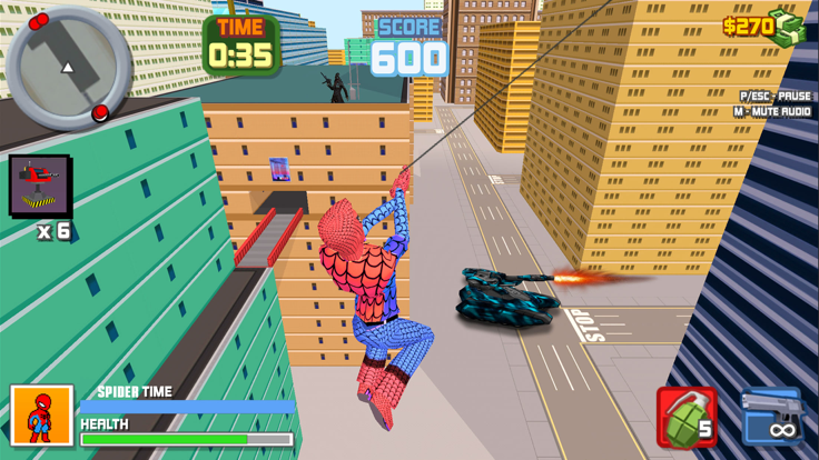惊人的超级蜘蛛英雄人游戏截图