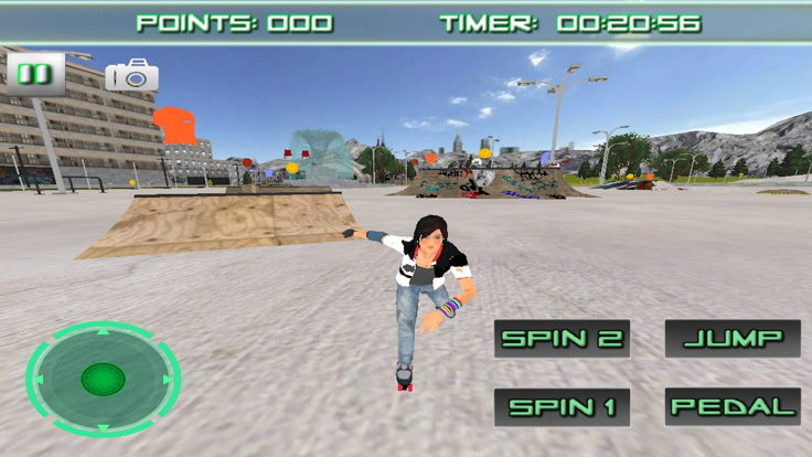 Roller Skating 3D Free Skate Action Board Game游戏截图
