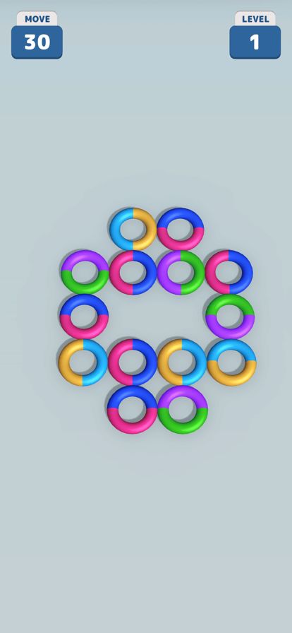 Hoop Loop - Color Match游戏截图