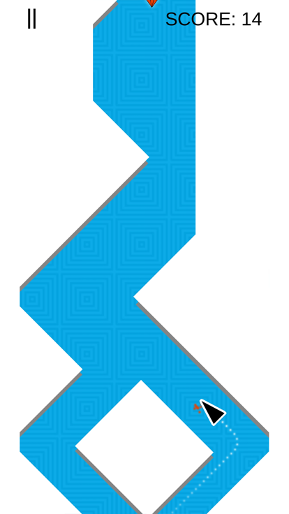 箭头之字形赛车游戏截图