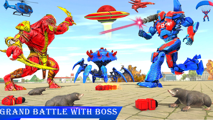 警察机器人改造战争3D游戏截图