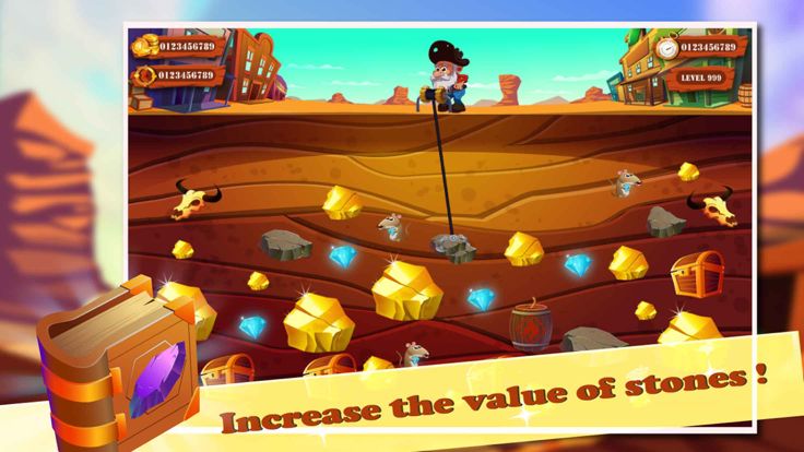 黄金矿工 经典 - Crazy Gold Miner HD Edition Classic游戏截图