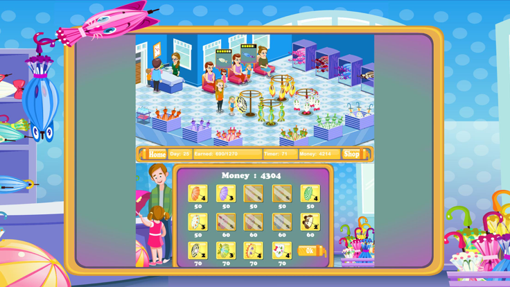 欢乐雨伞店购物游戏游戏截图