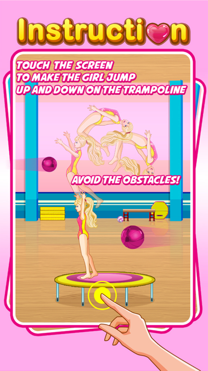 芭比公主蹦床蹦蹦看游戏截图