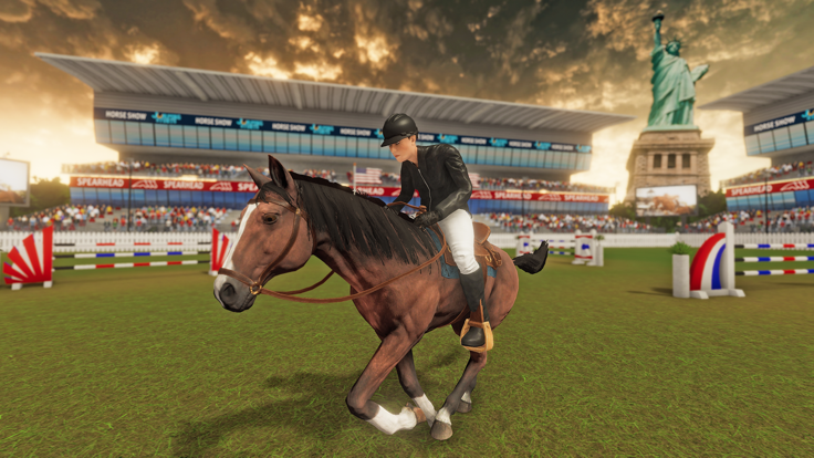 Horse Show Jumping Stunt游戏截图